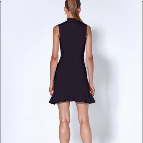 Alexis Giya Ruffle Mini Dress Size XS Black - Picture 2 of 6